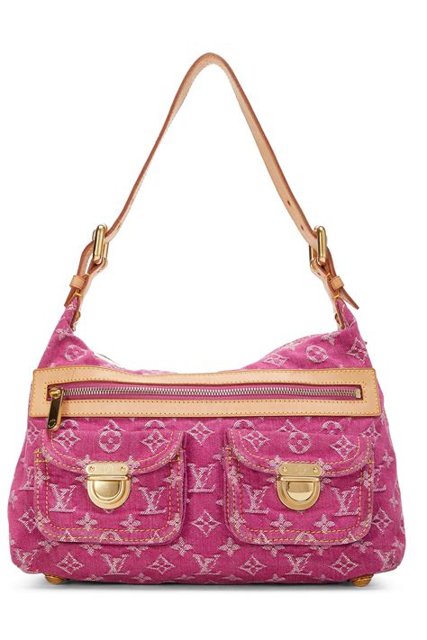 lv pink handbag|louis vuitton pink denim bag.